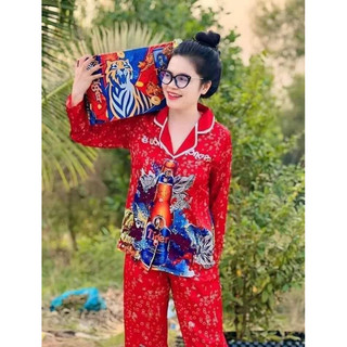 Đồ Bộ Tay Dài Tiger Mặc Tết