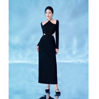 Olv - đầm lina black dress