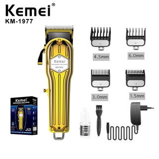 Tông đơ kemei km-1976/km-1977 pin lithium 2500mAh có màu trắng và vàng-Hãng phân phối