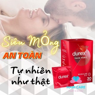 [NEW] [Chính Hãng] Bao cao su (BCS) Durex siêu mỏng [tem Chemist] NỘI ĐỊA ÚC 30 chiếc