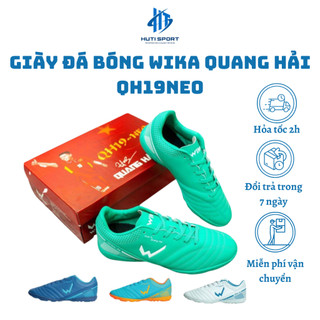 Giày đá bóng wika qh19neo, giày bóng đá quang hải sân cỏ nhân tạo chính hãng full box