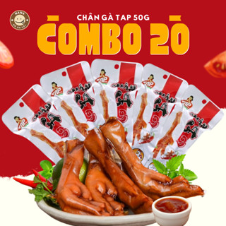   Combo 20 Loại To 50g  Chân Gà TAP FOOD Giòn Dai Thơm Ngon Đảm Bảo An Toàn Vệ Sinh Ăn Vặt Nana 