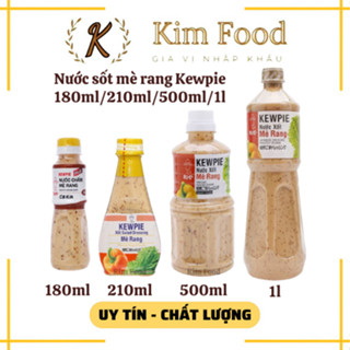 Nước sốt mè rang Kewpie, Nước chấm mè rang 180ml/210ml/500ml/1l ăn kèm rong nho, lẩu, nướng, trộn salad ngon