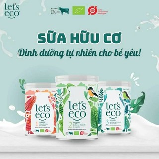 Sữa Let eco organic số 2,3 lon 700g hạn 30/6 và humana số 2 lon 800g nhập khẩu đức bổ sung thêm men tiêu hóa và chất xơ
