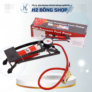 Máy bơm bánh xe_ máy bơm đạp chân mini- bơm xe tiện lợi- máy bơm xe đạp