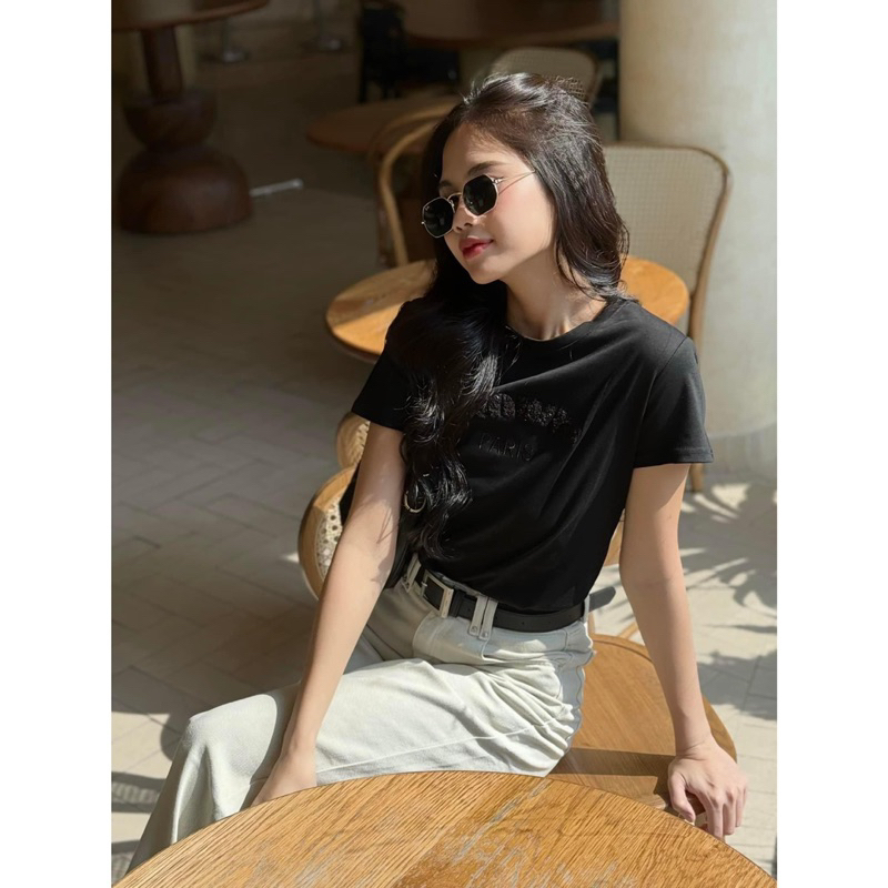 Áo Thun - 3076 - Chữ Len - PARIS