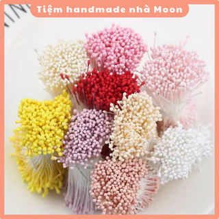 SET 350 Nhụy hoa giả/nhị hoa giả làm hoa giả, hoa kẽm nhung, hoa handmade, hoa mai hoa đào