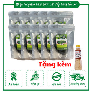 Rong nho tách nước kèm sốt mè rang kyodo Trang Phạm loại 2 combo 10 gói chất lượng tốt.
