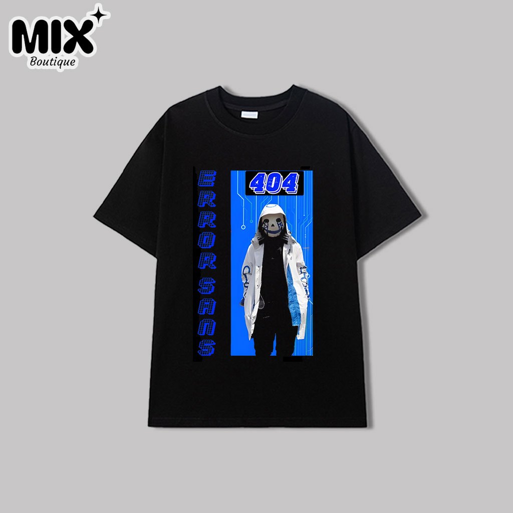 Áo Thun Sans 404 Sans 707 màu đen 100% cotton bé cực thích