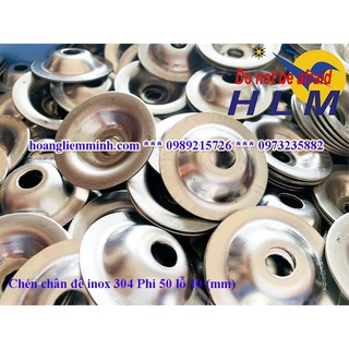 Bát chân đế inox 304 phi 50