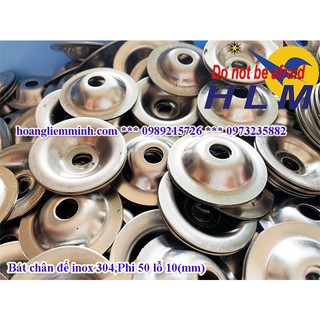 Bát chân đế inox 304 phi 50