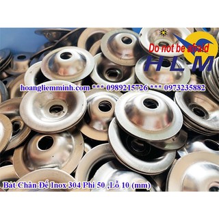Bát chân đế inox 304 phi 50
