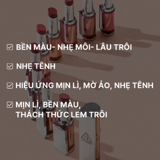 Son thỏi 3CE Blur Matte Lipstick