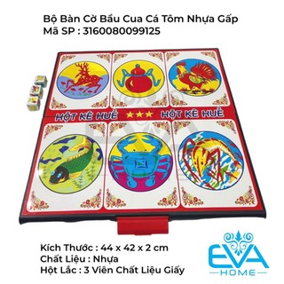 Bộ bầu cua hộp nhựa size đại
