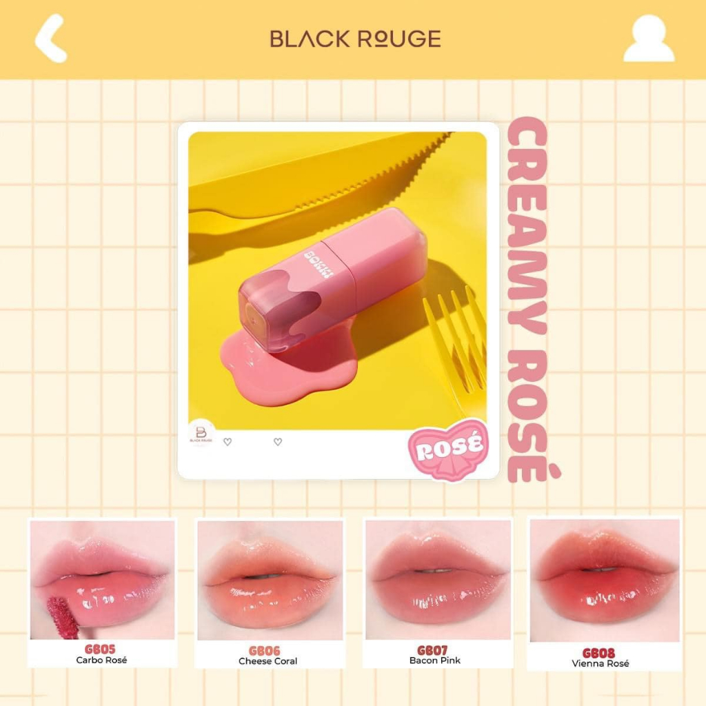 Son Tint Bóng Black Rouge Glow Bokki Tint | BigBuy360 - bigbuy360.vn