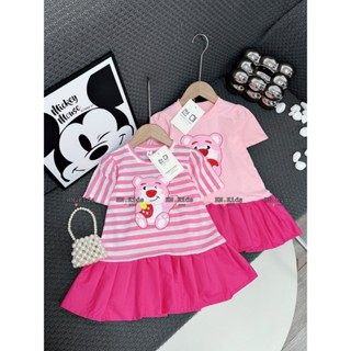 ĐẦM HÈ THU SIZE ĐẠI CHO BÉ TỪ 2 ĐẾN 14 TUỔI, ĐẦM ĐUÔI CÁ SIZE ĐẠI 12KG-42KG, VÁY COTTON CON GẤU