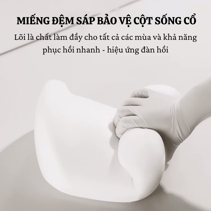 Gối Tựa Ô Tô Naomi Chất Liệu Cao Su Non Mềm Mại Hỗ Trợ Tựa Đầu Và Lưng Giảm Đau Mỏi | BigBuy360 - bigbuy360.vn