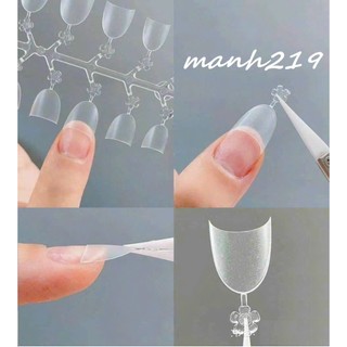 Móng tip nối fom tròn ngắn thang ngắn hộp 240 móng - manh219