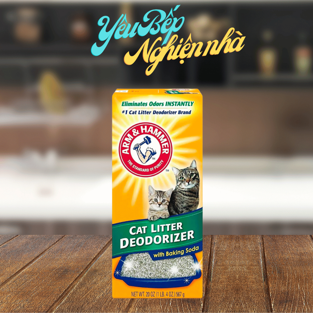   HCM  Bột Baking Soda Khử Mùi Hôi Cát Mèo Arm & Hammer Cat Litter Deodorizer 