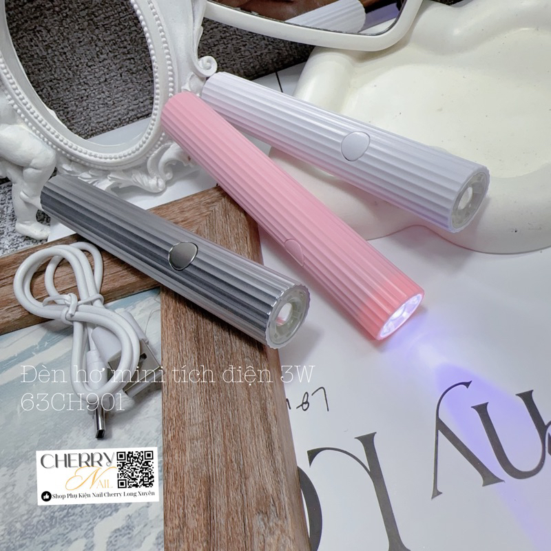 Đèn hơ gel mini tích điện 3w