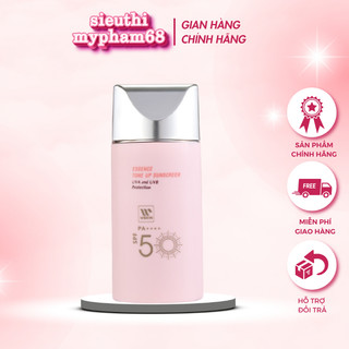 Kem chống nắng dưỡng trắng, lên tone cao cấp Wskin Essence Tone Up Suncream Spf50+ PA++++