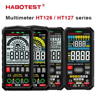 (Bảo hàng 1 năm)HABOTEST HT126/127 Đồng hồ vạn năng kỹ thuật số Phạm vi tự động DMM Voltage Meter True RMS NCV AC DC Vol