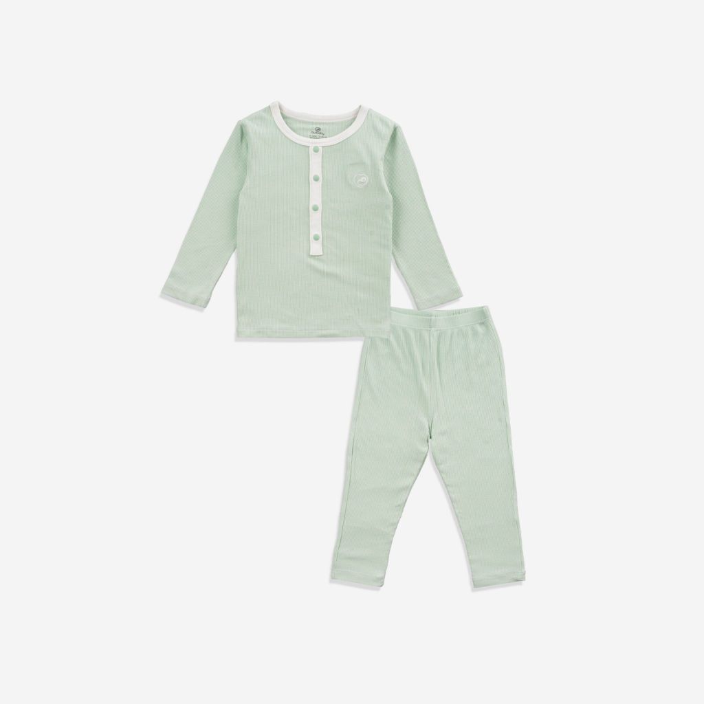 Bộ quần áo dài tay  Bamboo cotton Bu, Bubaby Kyomi cho bé 6m - 4Y