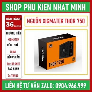 Nguồn máy tính xigmatek thor t750 - t850m tiêu chuẩn 80 plus bronze hàng chính hãng mai hoàng pp bh 36 tháng