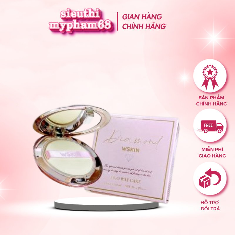 Phấn Nén phủ bột kim cương WSKIN Premium [chính hãng]