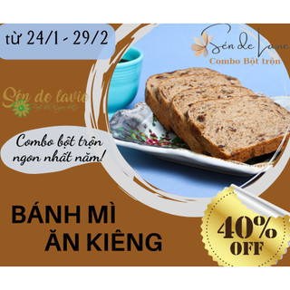 Combo Bánh Mì Dinh Dưỡng gồm Bột trộn sẵn, nguyên liệu và vật dụng làm bánh mì - Healthy Bread - Sén de Lavie