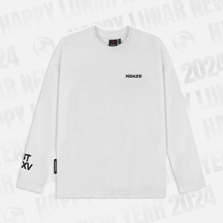 Áo thun needs of wisdom basic long sleeve tee - white - local brand chính hãng