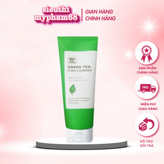 Sữa rửa mặt trà xanh wskin ngừa mụn thu nhỏ lỗ chân lông