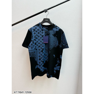  ÁO thun nam LV cổ tròn họa tiết loang tay ngắn phong cách trẻ trung chuẩn from 