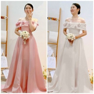 ĐẦM XÒE DÀI BẸT VAI ĐÍNH HOA LÁ( được kiểm tra hàng)