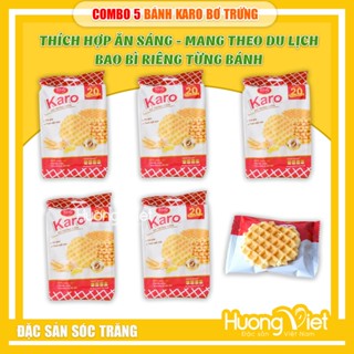  COMBO 5 Bánh Karo bơ trứng giòn Richy 150g bánh Karo giòn bánh ăn sáng 