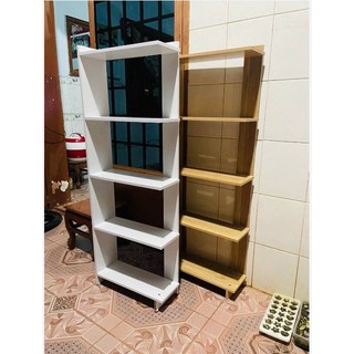 [ HỎA TỐC] kệ góc tường, kệ GỖ 5 tầng đa dụng - gổ MDF