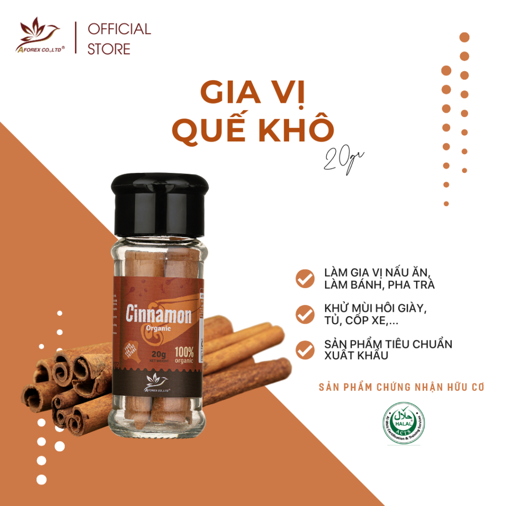 Quế khô Aforex 20g | 200g Lạng Sơn