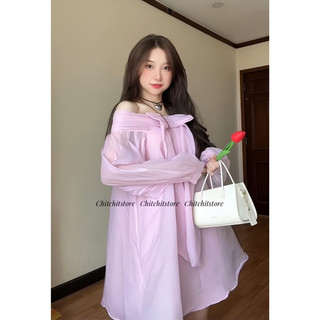 Đầm bbd hồng nơ ngực - Chitchitstore