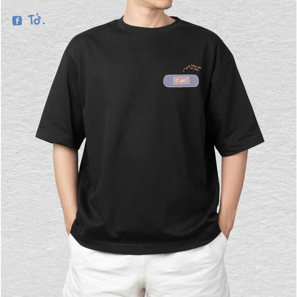 Áo phông "Ơ, go!" nam nữ oversize