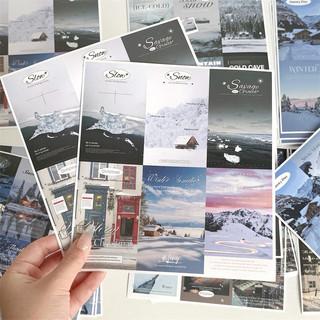 Set 6 sticker phong cách vintage sticker niêm phong