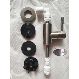 Vòi Ngắn Inox 304 Dùng Cho Máy Lọc Nước Ion Kiềm (Hàng Chuẩn Đài Loan)