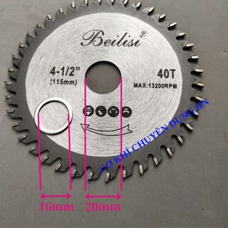 Lưỡi cưa gỗ Lưỡi cắt gỗ 110mm 40 răng hiệu Beilisi