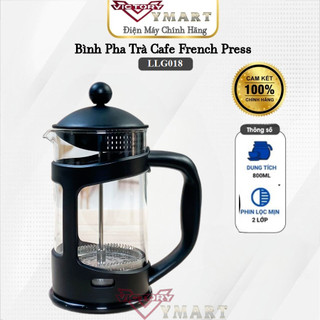 Bình pha trà pha cafe french press lock&lock llg018 - 800ml - hàng chính hãng