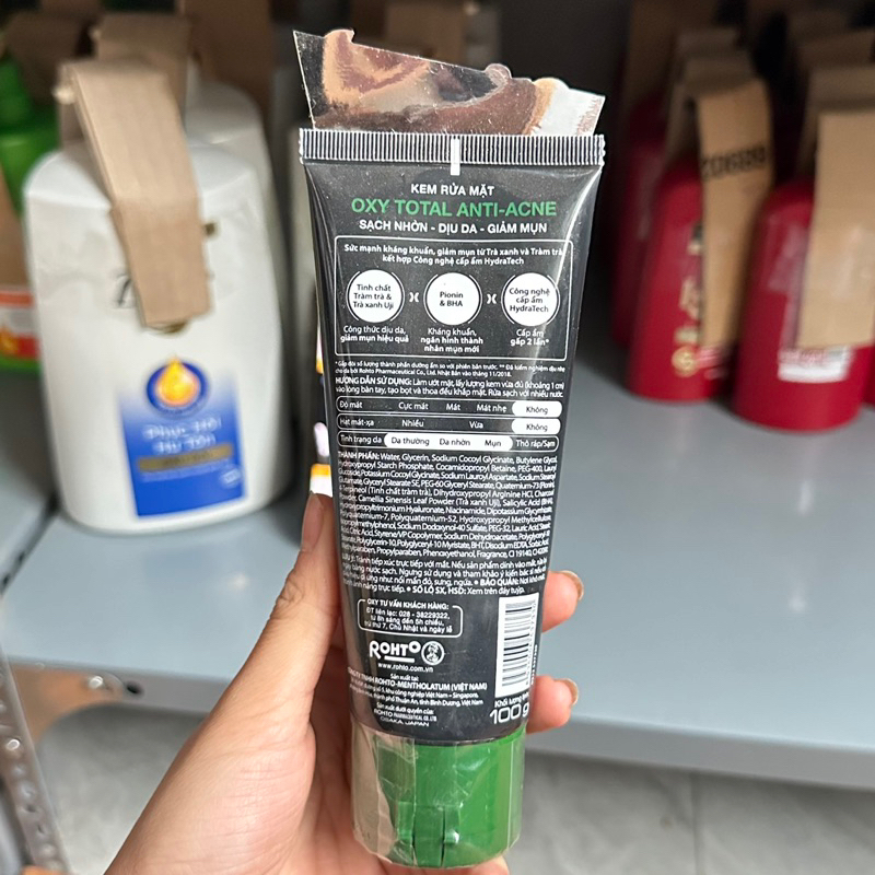 Sữa rửa mặt Oxy 100g