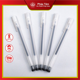 Bút gel mực đen dùng để chép kinh