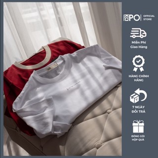 Áo thun nam tay ngắn, tee in chữ trước ngực 4 màu, chất vải Cotton 100% cao cấp - KAPO