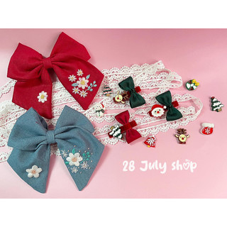 Kẹp tóc hình nơ thêu tay handmade xinh xắn