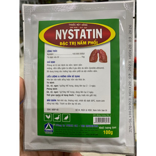 NYSTATIN chuyên nấm phổi, nấm diều, nấm hong, đen miệng ở gà đá, vịt, ngan, ngỗng