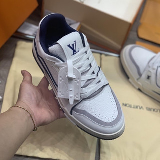 Giày l’v traner #54 white navy lai au hong kong
