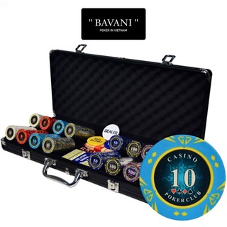 Vali poker có 200/300/500 chip phỉnh poker rồng lửa vali màu đen hàng chính hãng cao cấp